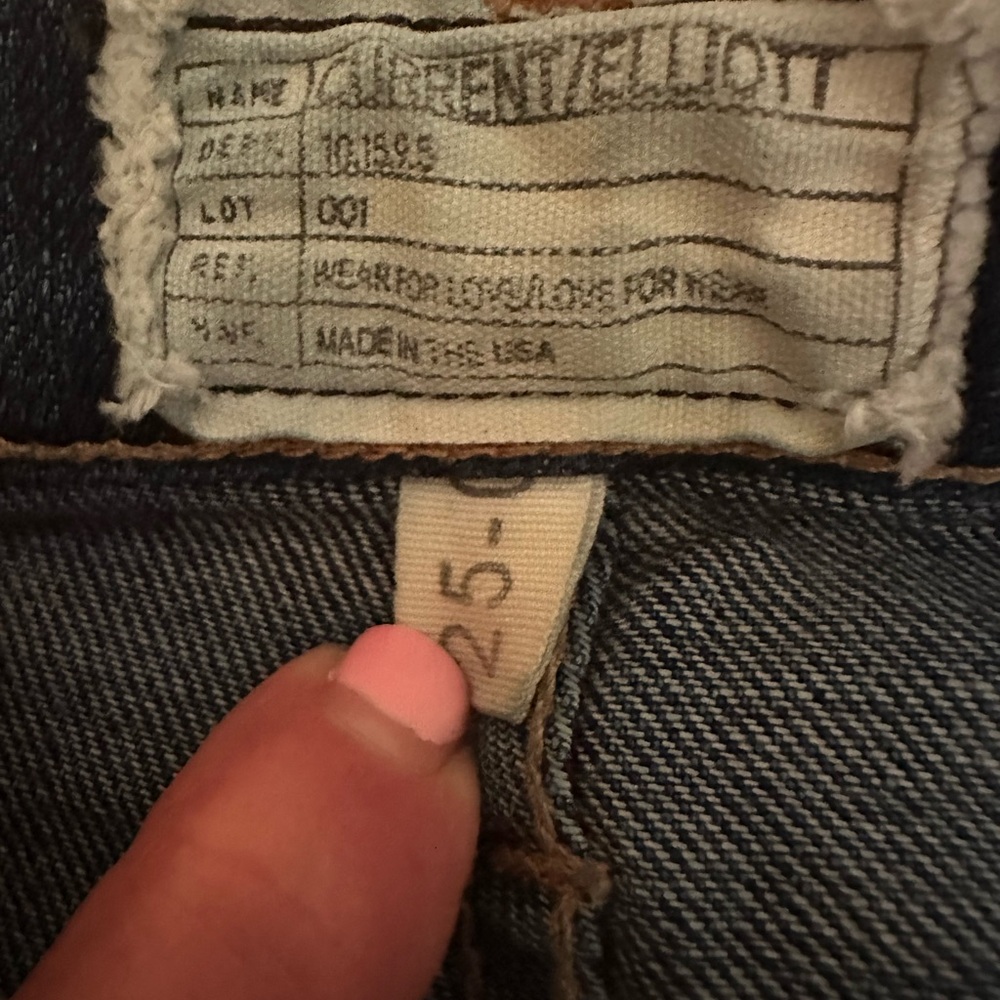 Current Elliott The Cropped Straight Jean, Size 25, Great Condition! - Picture 11 of 11